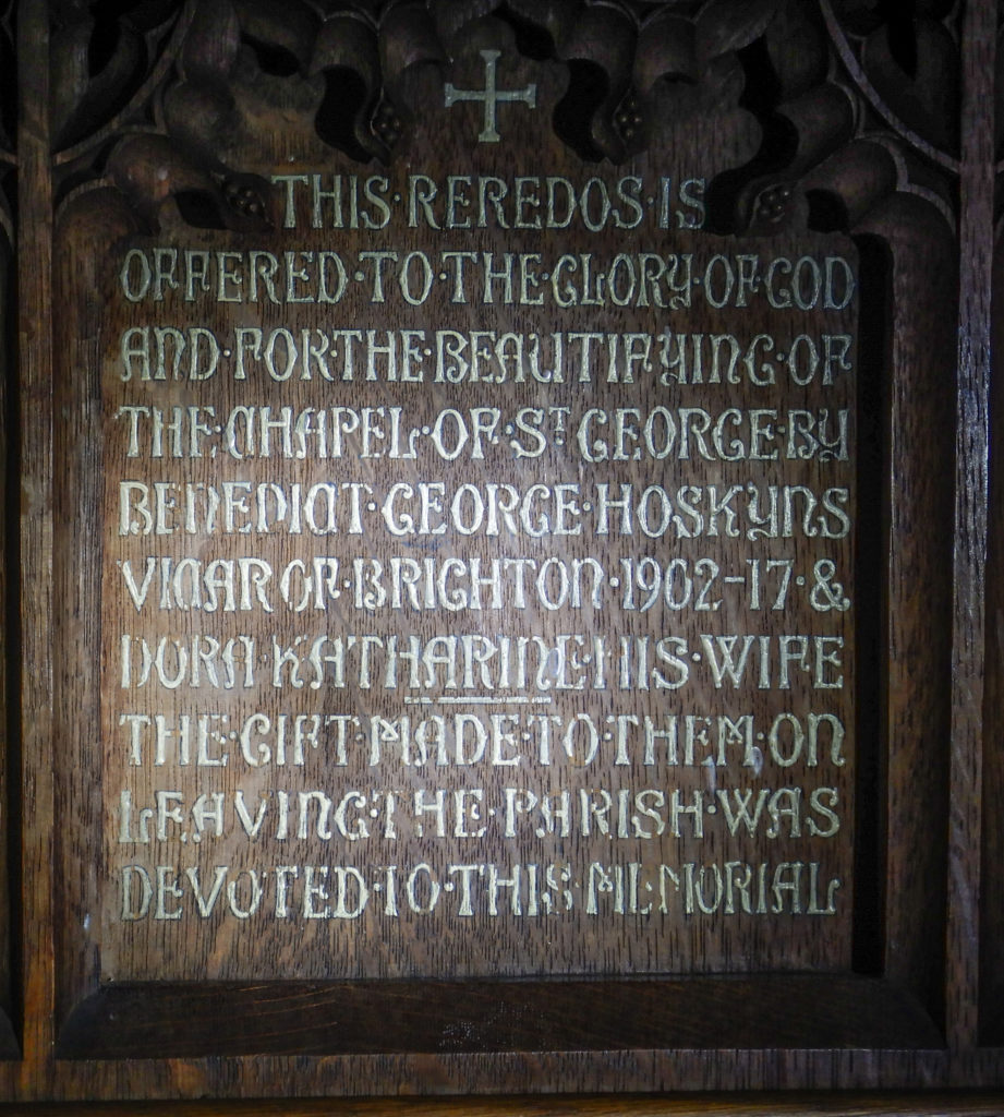 Hoskyns Plaque copyright 2024 B van Cleve