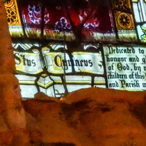 Dedicational Texts on Stained Glass Windows