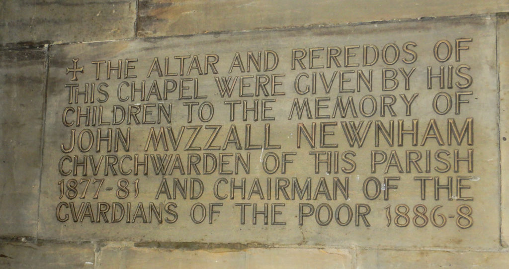 Newnham Plaque copyright 2024 B van Cleve